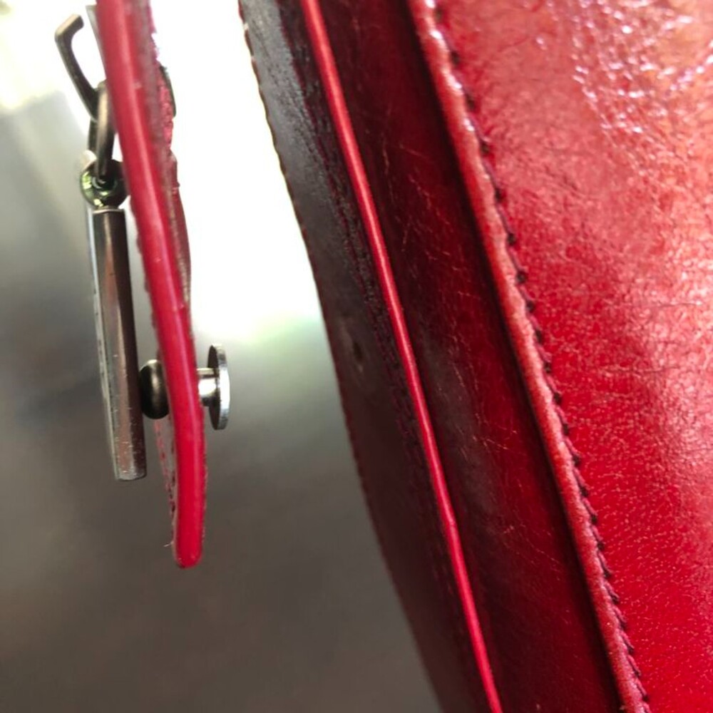 HOBO International Red Satchel Handbag Purse Shoulder Bag - Picture 8 of 15